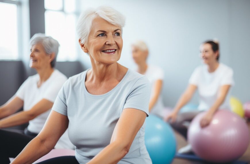 woman, elderly, fitness